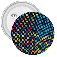 Polkadot Rainbow Colorful Polka Circle Line Light 3  Buttons by Mariart