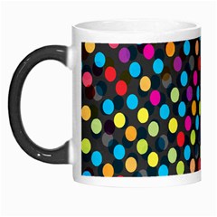 Polkadot Rainbow Colorful Polka Circle Line Light Morph Mugs