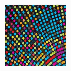 Polkadot Rainbow Colorful Polka Circle Line Light Medium Glasses Cloth (2-side) by Mariart