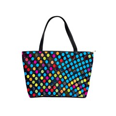 Polkadot Rainbow Colorful Polka Circle Line Light Shoulder Handbags by Mariart