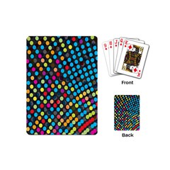 Polkadot Rainbow Colorful Polka Circle Line Light Playing Cards (mini)  by Mariart