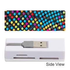 Polkadot Rainbow Colorful Polka Circle Line Light Memory Card Reader (stick)  by Mariart