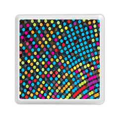 Polkadot Rainbow Colorful Polka Circle Line Light Memory Card Reader (square)  by Mariart