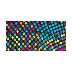 Polkadot Rainbow Colorful Polka Circle Line Light Yoga Headband by Mariart