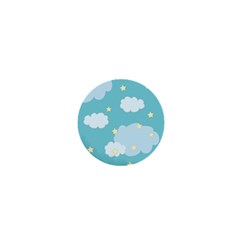 Stellar Cloud Blue Sky Star 1  Mini Magnets by Mariart