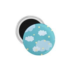 Stellar Cloud Blue Sky Star 1 75  Magnets by Mariart