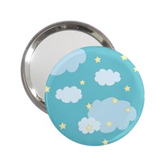 Stellar Cloud Blue Sky Star 2 25  Handbag Mirrors