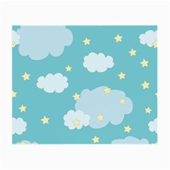 Stellar Cloud Blue Sky Star Small Glasses Cloth by Mariart