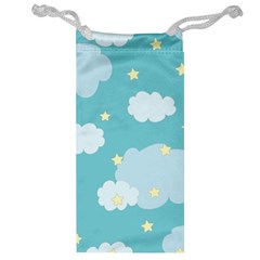 Stellar Cloud Blue Sky Star Jewelry Bag by Mariart