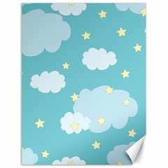 Stellar Cloud Blue Sky Star Canvas 18  X 24   by Mariart