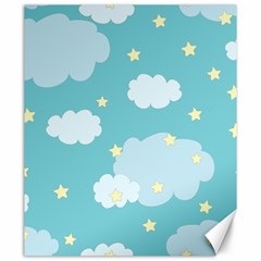 Stellar Cloud Blue Sky Star Canvas 20  X 24   by Mariart