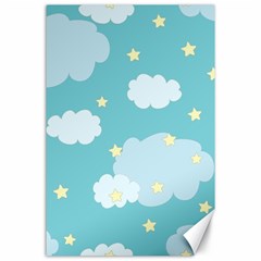 Stellar Cloud Blue Sky Star Canvas 24  X 36  by Mariart