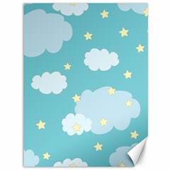 Stellar Cloud Blue Sky Star Canvas 36  X 48   by Mariart