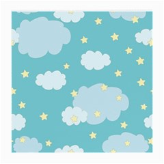 Stellar Cloud Blue Sky Star Medium Glasses Cloth (2-side) by Mariart