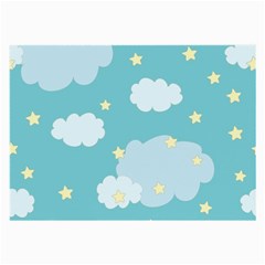 Stellar Cloud Blue Sky Star Large Glasses Cloth by Mariart