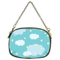 Stellar Cloud Blue Sky Star Chain Purses (two Sides) 