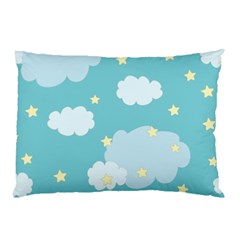 Stellar Cloud Blue Sky Star Pillow Case by Mariart