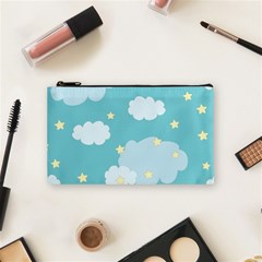 Stellar Cloud Blue Sky Star Cosmetic Bag (small)  by Mariart