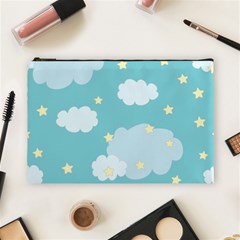 Stellar Cloud Blue Sky Star Cosmetic Bag (large)  by Mariart