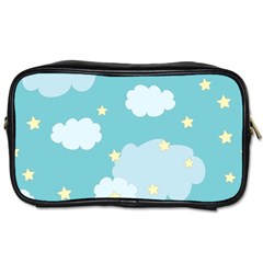 Stellar Cloud Blue Sky Star Toiletries Bags