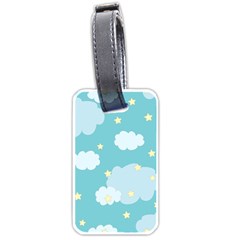 Stellar Cloud Blue Sky Star Luggage Tags (one Side)  by Mariart