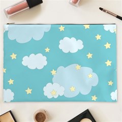 Stellar Cloud Blue Sky Star Cosmetic Bag (xxl)  by Mariart