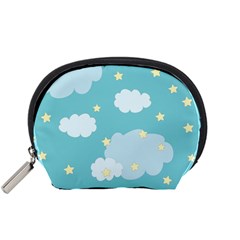 Stellar Cloud Blue Sky Star Accessory Pouches (small) 