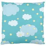 Stellar Cloud Blue Sky Star Standard Flano Cushion Case (Two Sides) Front