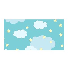 Stellar Cloud Blue Sky Star Satin Wrap by Mariart