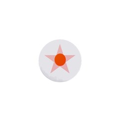 Test Flower Star Circle Orange 1  Mini Buttons by Mariart