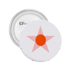 Test Flower Star Circle Orange 2 25  Buttons by Mariart