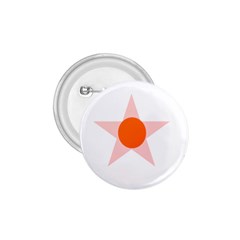 Test Flower Star Circle Orange 1 75  Buttons by Mariart