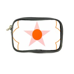 Test Flower Star Circle Orange Coin Purse by Mariart