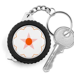 Test Flower Star Circle Orange Measuring Tapes