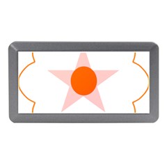 Test Flower Star Circle Orange Memory Card Reader (mini) by Mariart