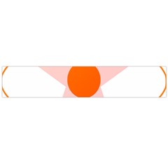 Test Flower Star Circle Orange Flano Scarf (large) by Mariart