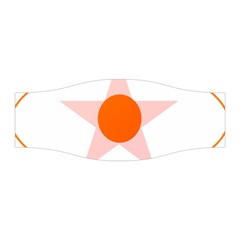 Test Flower Star Circle Orange Stretchable Headband