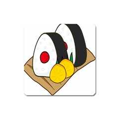 Sushi Food Japans Square Magnet