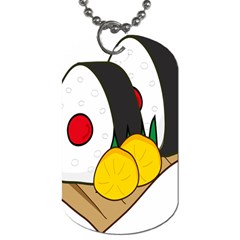 Sushi Food Japans Dog Tag (one Side) by Mariart