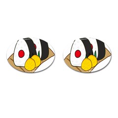 Sushi Food Japans Cufflinks (oval)