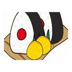 Sushi Food Japans Double Sided Flano Blanket (Mini)  35 x27  Blanket Front