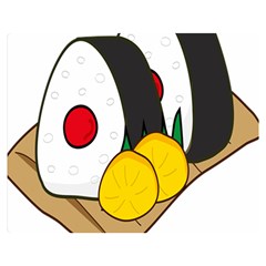 Sushi Food Japans Double Sided Flano Blanket (medium)  by Mariart