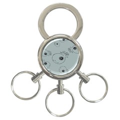 Tiny Octopus 3-ring Key Chains by Mariart