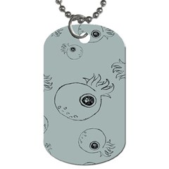 Tiny Octopus Dog Tag (two Sides)