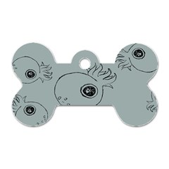 Tiny Octopus Dog Tag Bone (two Sides)