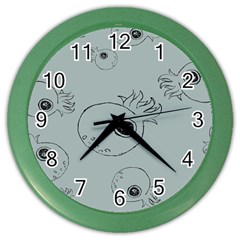 Tiny Octopus Color Wall Clocks by Mariart