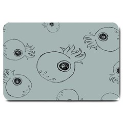 Tiny Octopus Large Doormat  by Mariart