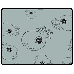 Tiny Octopus Fleece Blanket (medium)  by Mariart