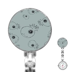 Tiny Octopus Stainless Steel Nurses Watch by Mariart