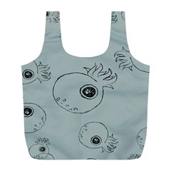 Tiny Octopus Full Print Recycle Bags (l) 